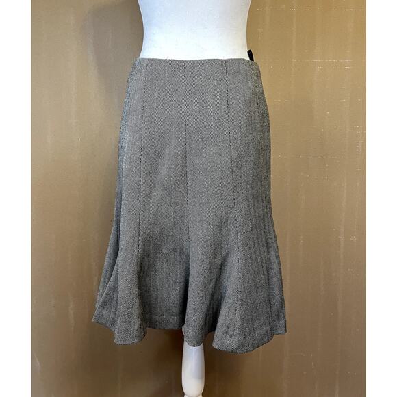 Chaps Wool Herringbone Skirt - Picture 2 of 4